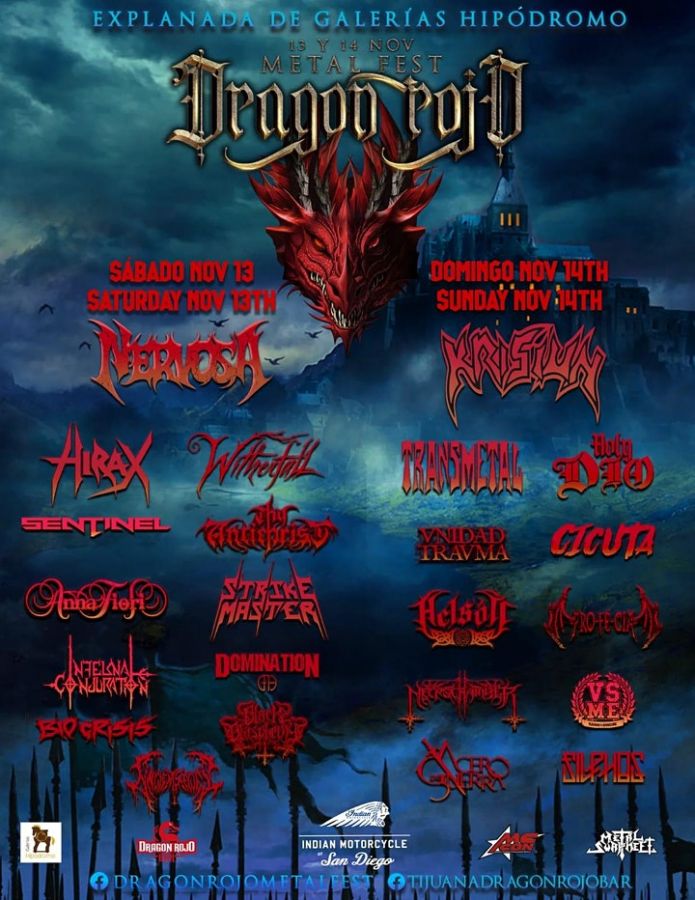 Dragon Rojo Metal Fest Tijuana 2021 Festivales Tijuana Elfest Mx