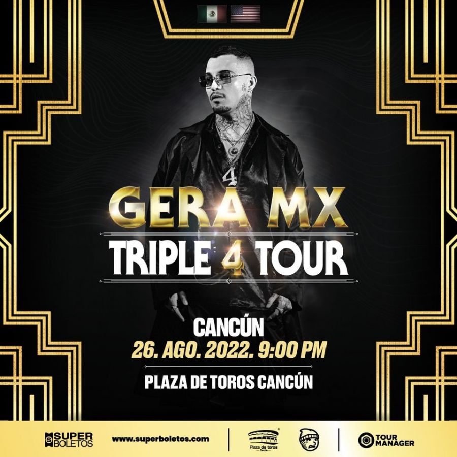 Gera Mx Triple 4 Tour Conciertos Cancun Elfest.mx