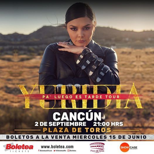 YURIDIA Conciertos Cancun Elfest.mx