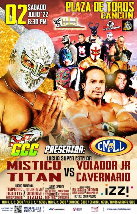 Lucha Libre CMLL Deportes Cancun Elfest.mx