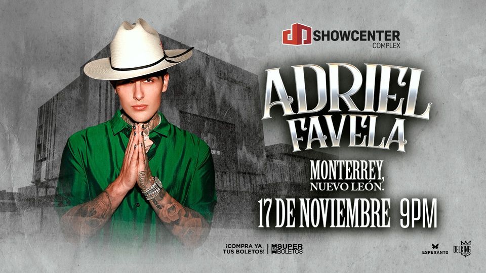 ADRIEL FAVELA Conciertos Monterrey Elfest.mx