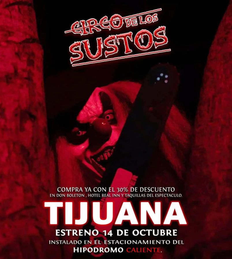 El Circo de los Sustos Tijuana 2022 Varios eventos Tijuana Elfest.mx