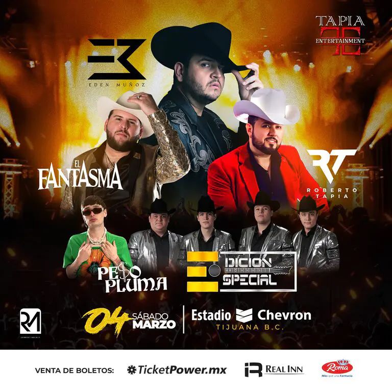 Eden Muñoz, Roberto Tapia and El Fantasma Concerts Elfest.mx
