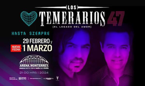 LOS TEMERARIOS: EL LEGADO DEL AMOR