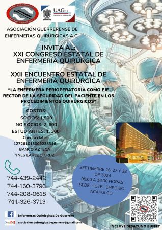 XXI CONGRESO ESTATAL DE ENFERMERÍA QUIRURGÍCA