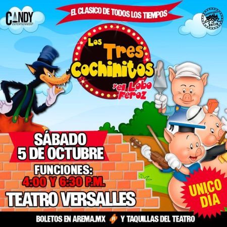 Espectáculo "Los Tres Cochinitos y el Lobo Feroz"