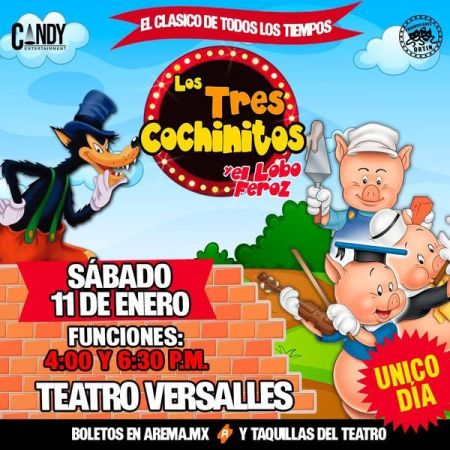 Espectáculo "Los Tres Cochinitos y el Lobo Feroz"