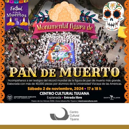 Monumental figura de Pan de Muerto