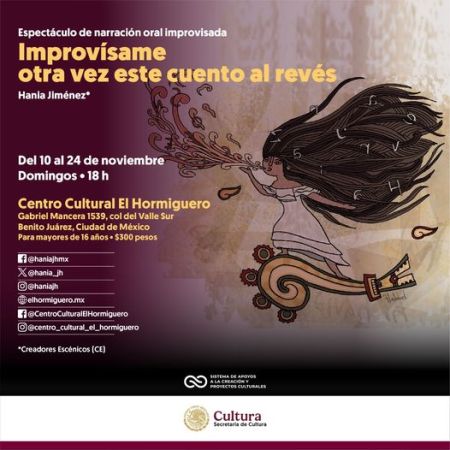 "Improvísame otra vez este cuento al revés", Hania Jiménez - Hania J.H.